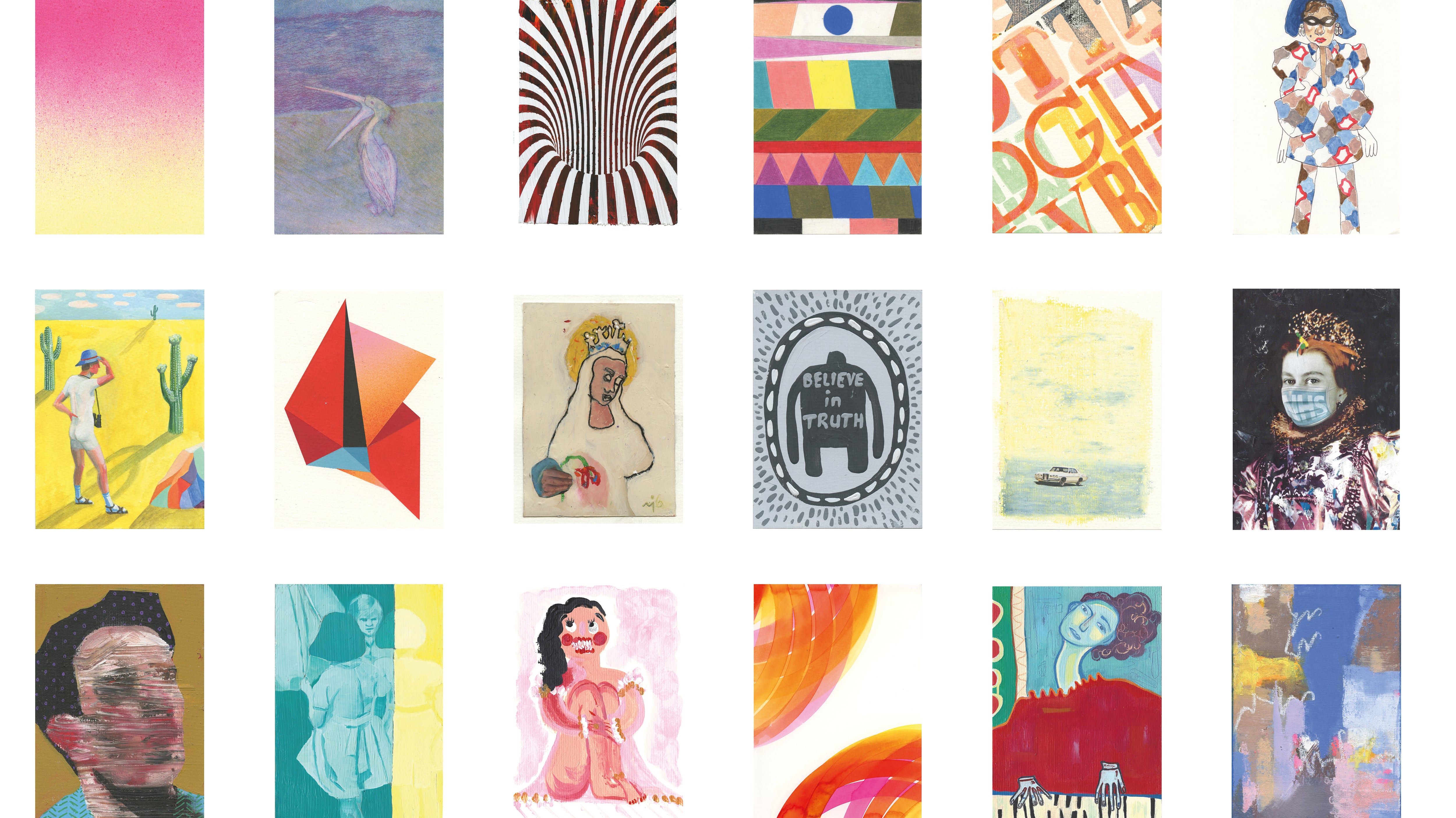 Art on a Postcard Annual Summer Auction 2020 - Contributing Artists