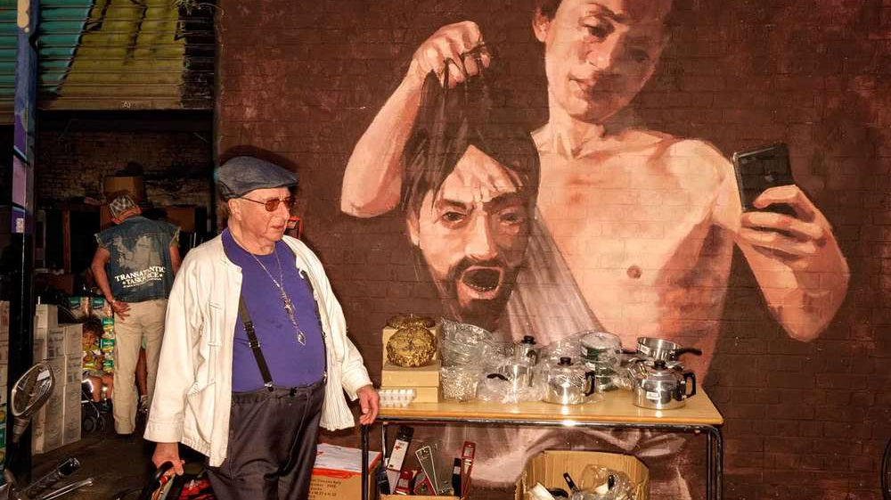 A Cosmic Collision; Urban Art and Street Photography