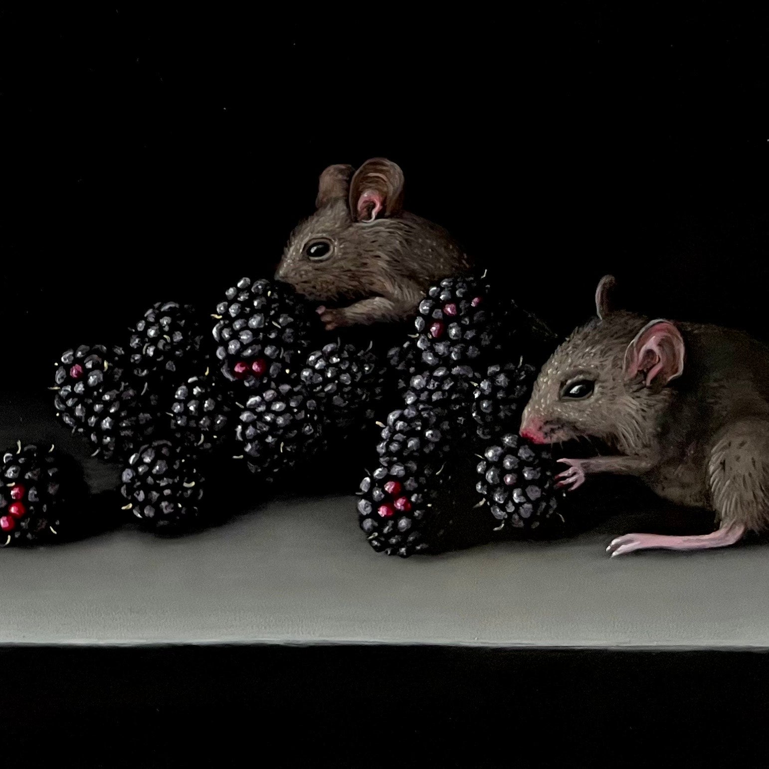 John Stark - Mice with Blackberries, original artwork, AOAP Projects x RSA 2026