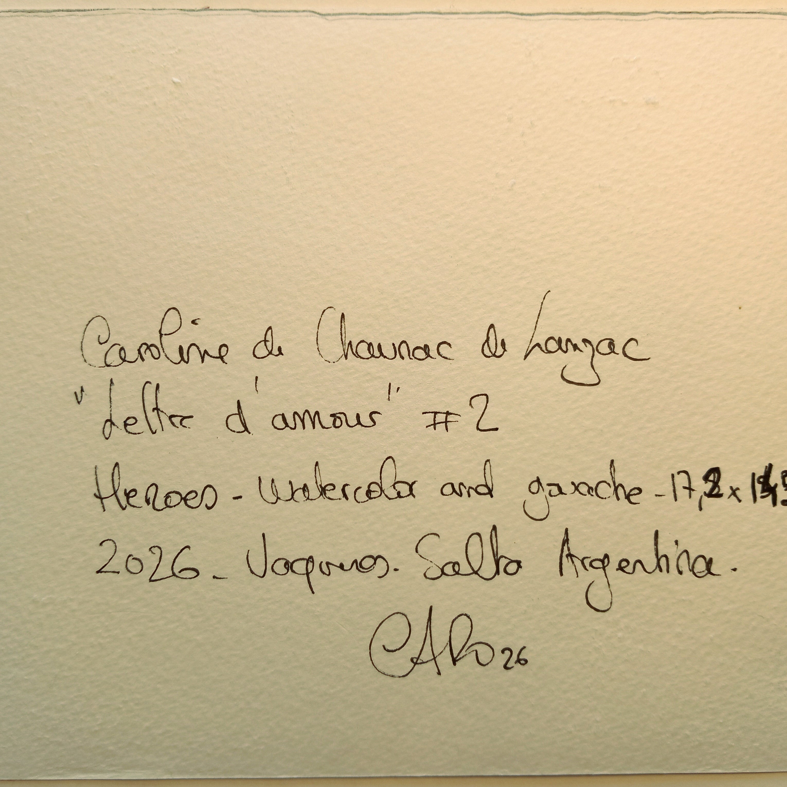 Caroline de Chaunac de Lanzac - Lettre d'amour- Heroes, original artwork, AOAP Projects x RSA 2026
