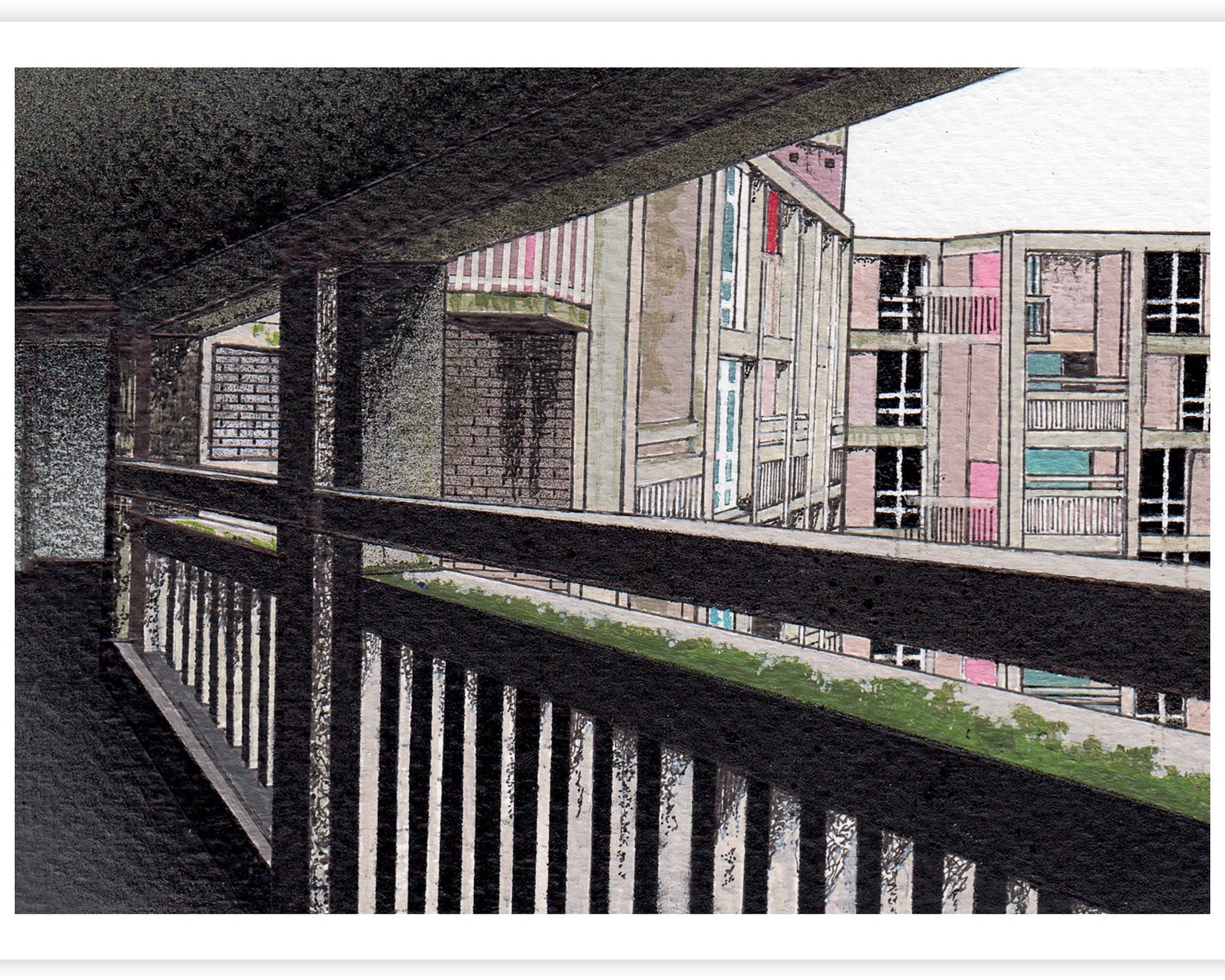 Mandy Payne - A View from the Bridge, hand-signed print, AOAP Projects