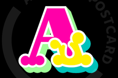 Ben Eine - Circus Font Letters, hand-signed print, AOAP Projects
