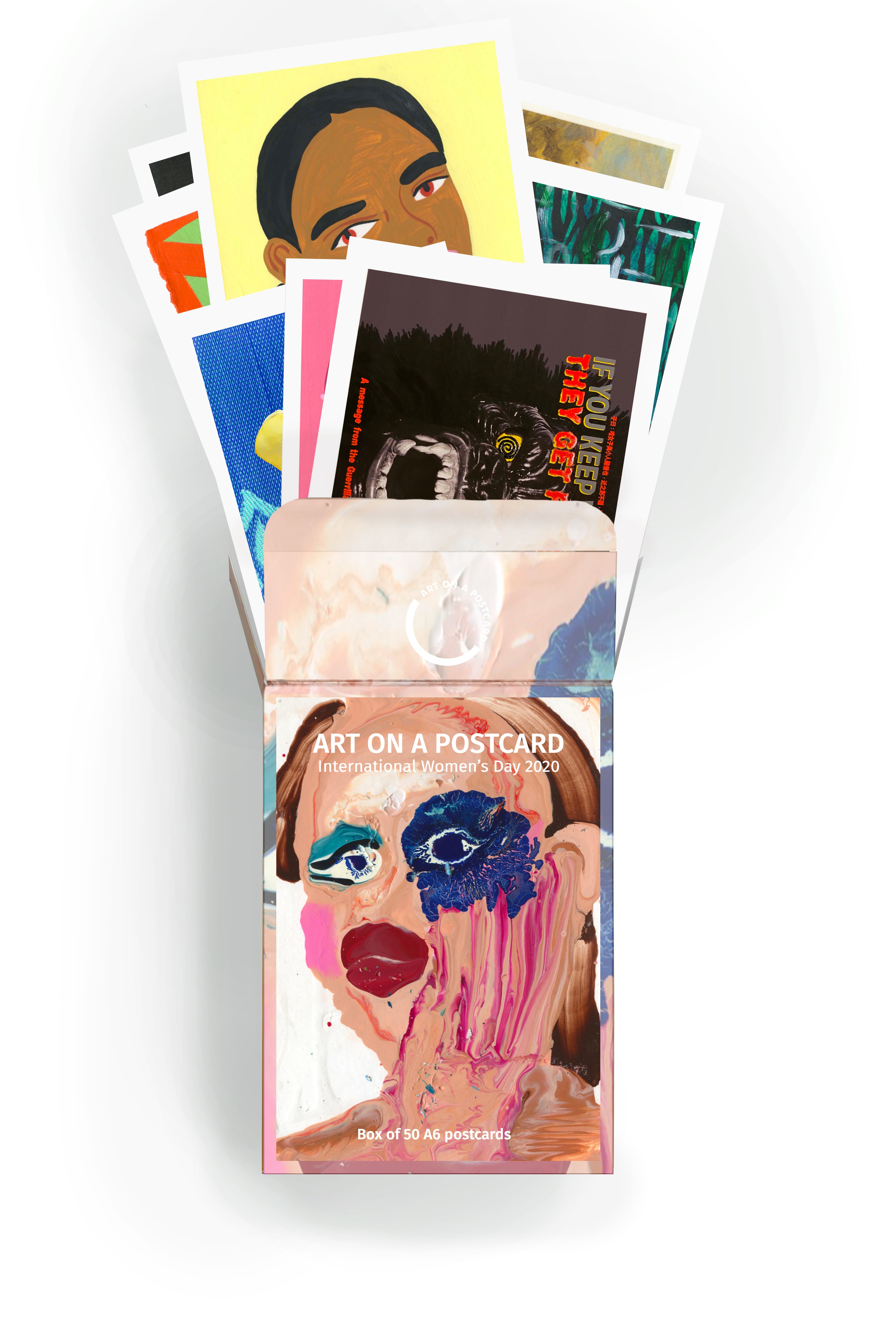 Postcard art and social media